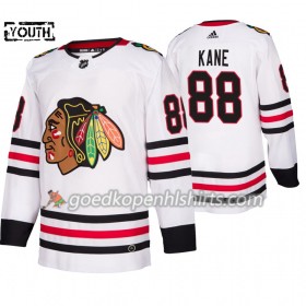 Chicago Blackhawks Patrick Kane 88 Adidas 2019-2020 Wit Authentic Shirt - Kinderen